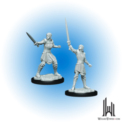 Critical Role Unpainted Miniatures: Human Empire Fighter Female